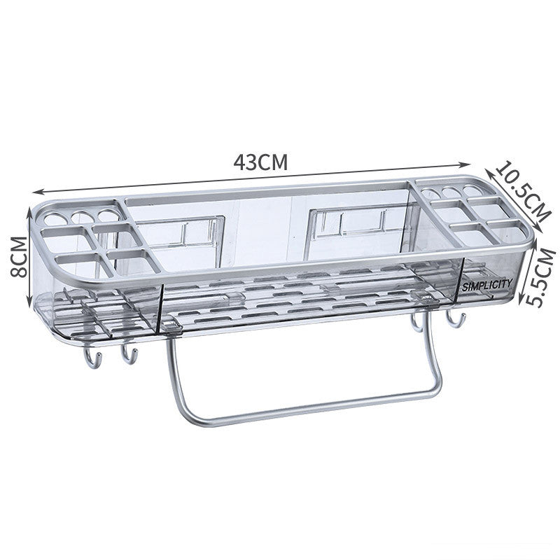 Étagère de douche adhésive transparente — vue 2