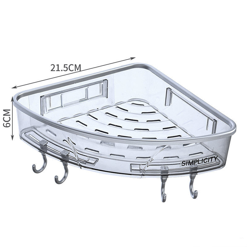 Étagère de douche adhésive transparente — vue 3
