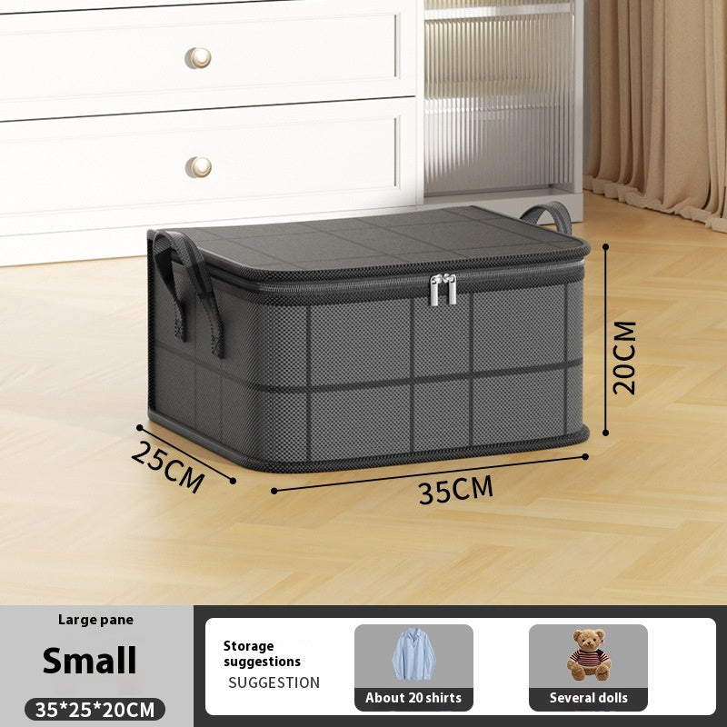 Sac de rangement pliable à poignées et double fermeture — vue 3