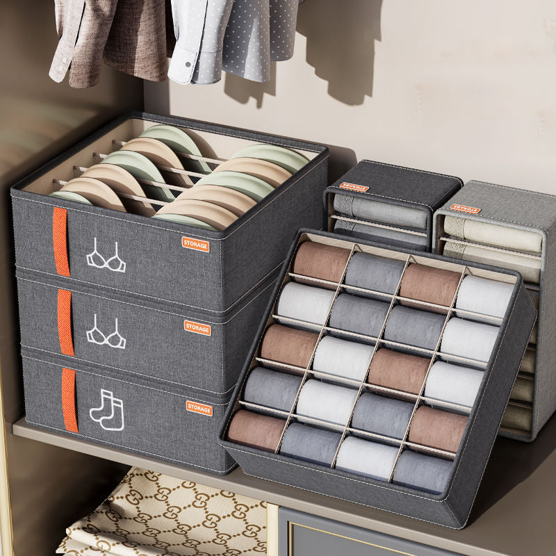 Organiseur à compartiments pour sous-vêtements et chaussettes