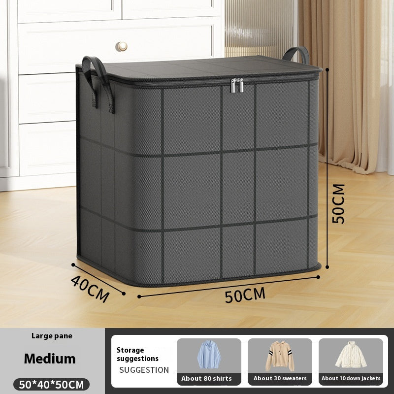 Sac de rangement pliable à poignées et double fermeture — vue 4