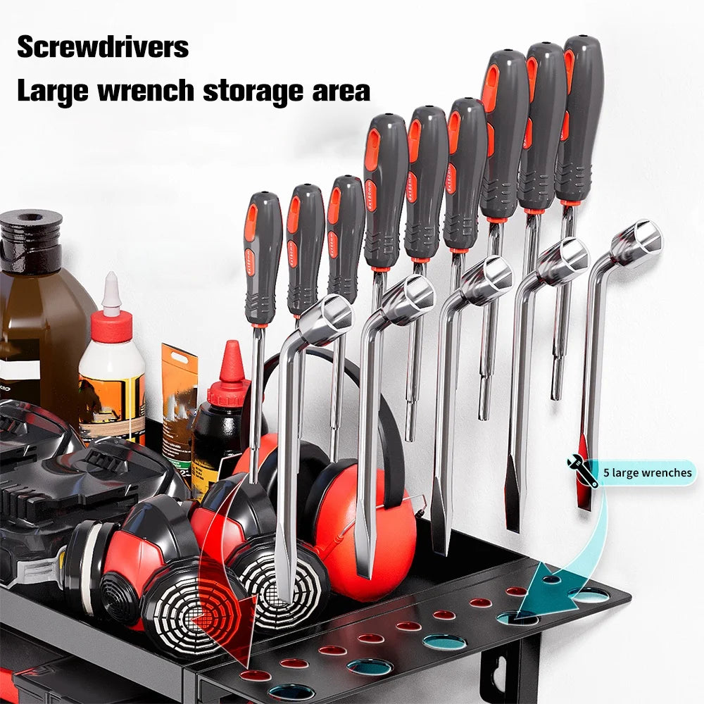 Organiseur mural pour outils électriques, 4 niveaux