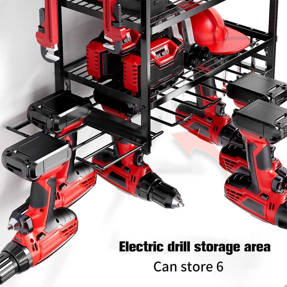 Organiseur mural pour outils électriques, 4 niveaux