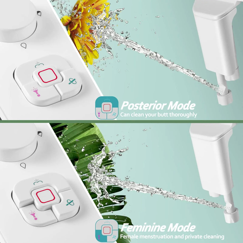 Kit bidet pour WC sans électricité, double buse rétractable