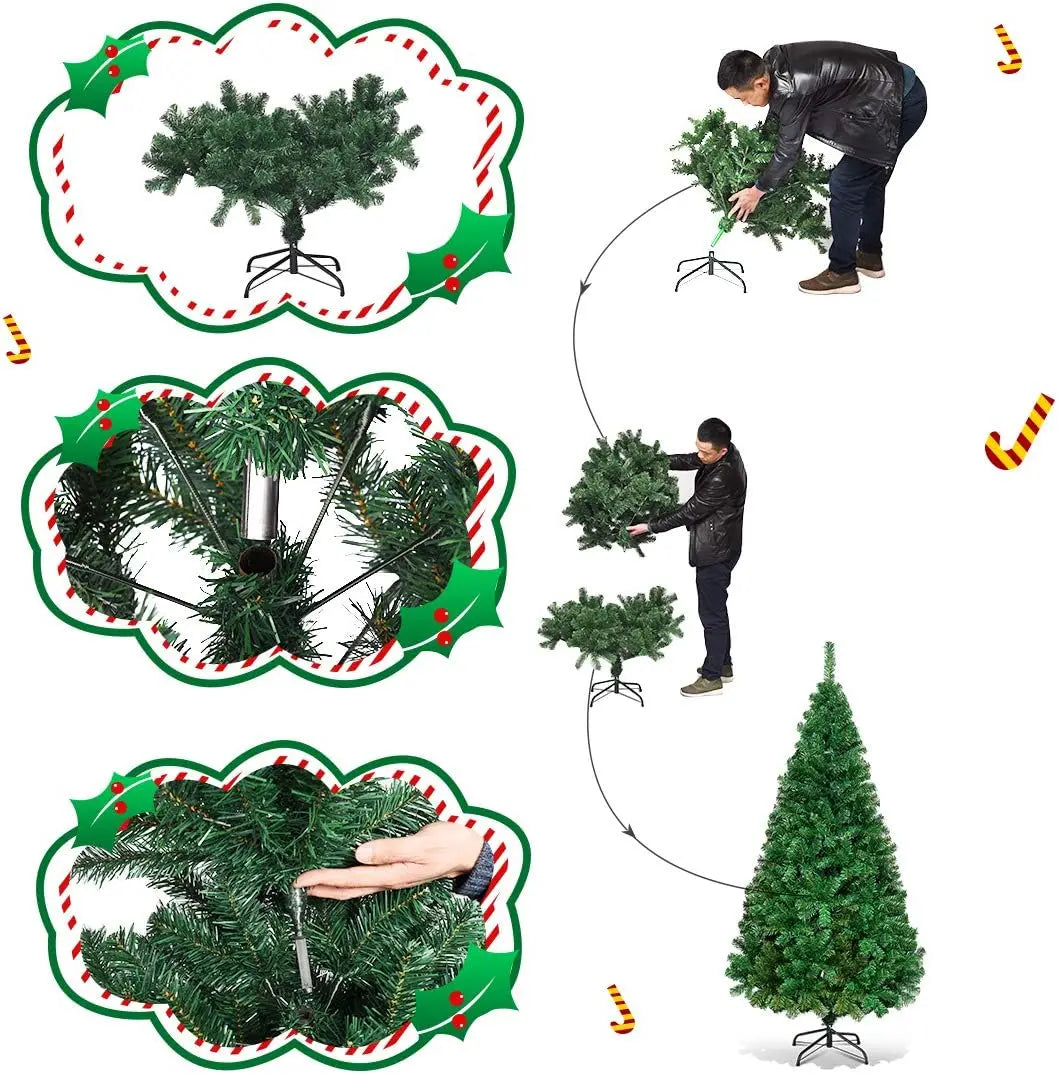 Sapin de Noël artificiel 180 cm, 650 branches