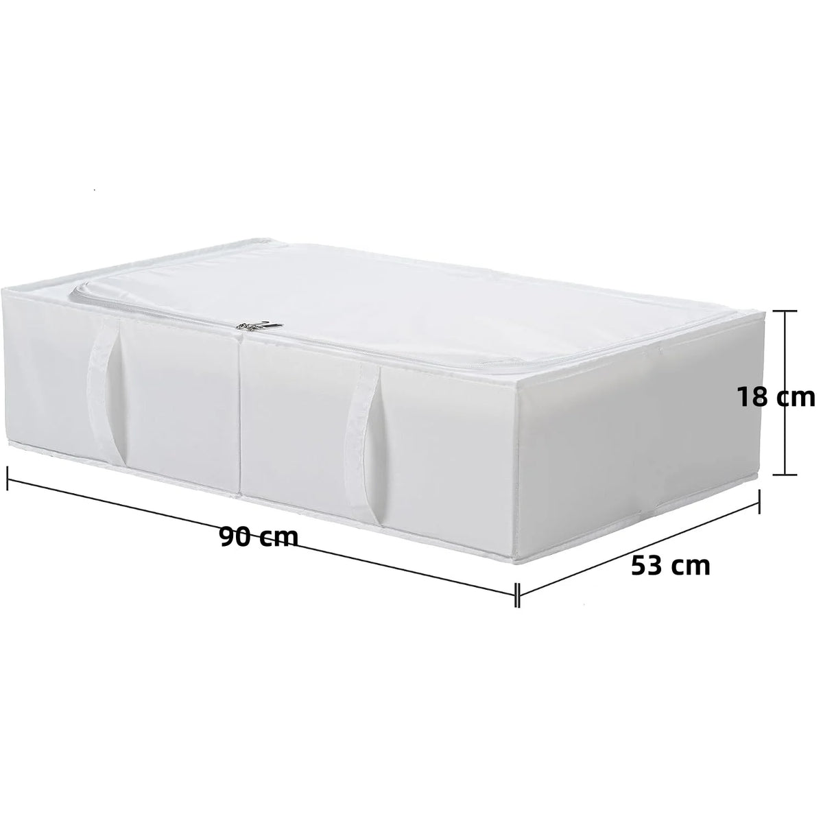 Housse de rangement sous lit à couvercle, 90 × 53 × 18 cm
