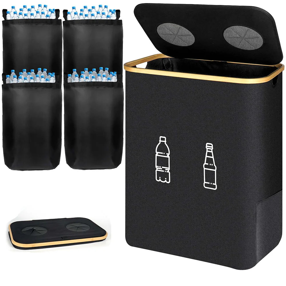 Collecteur de tri 160 L, 4 sacs amovibles