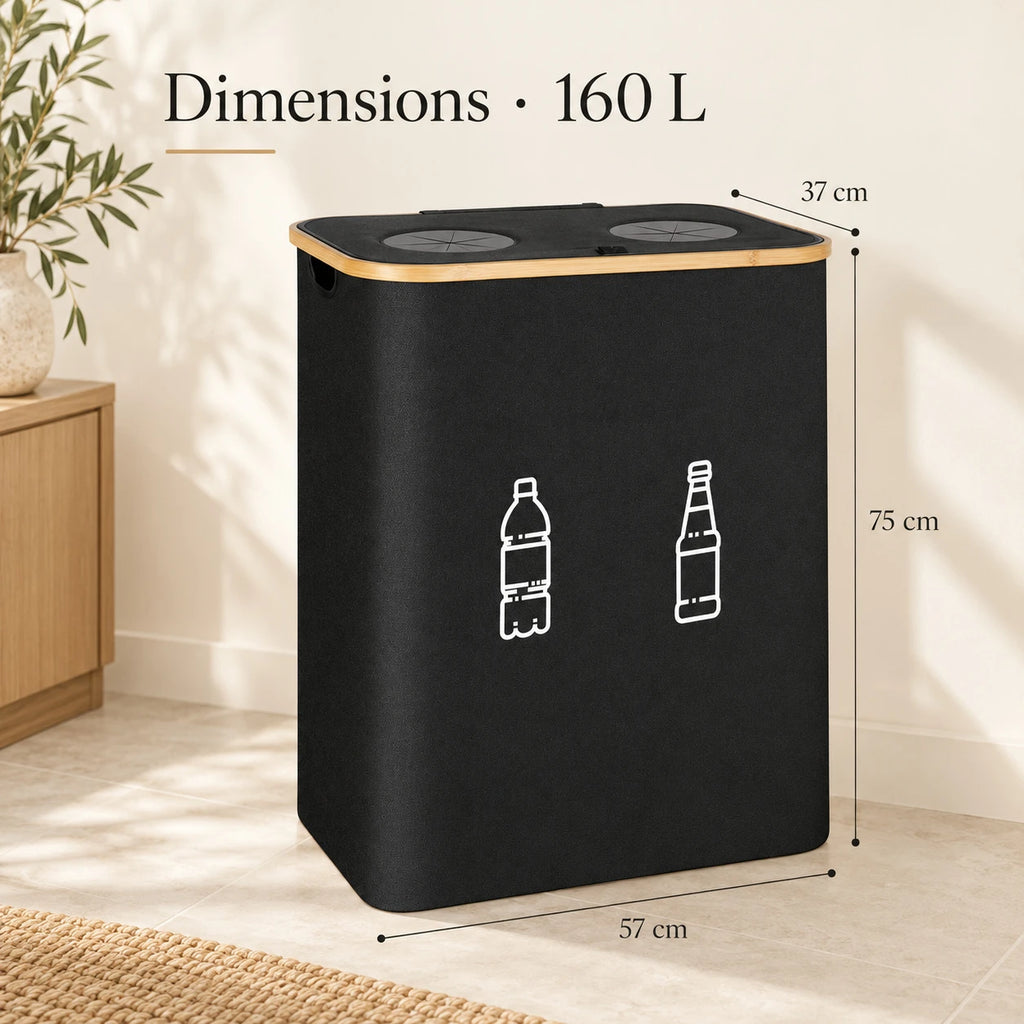 Collecteur de tri 160 L, 4 sacs amovibles