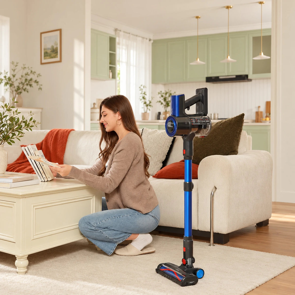 Aspirateur balai sans fil Erabros EV2, 55 kPa, 55 min