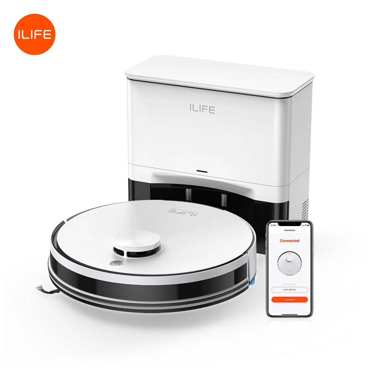 Robot aspirateur laveur ILIFE A30 Pro avec station de vidage