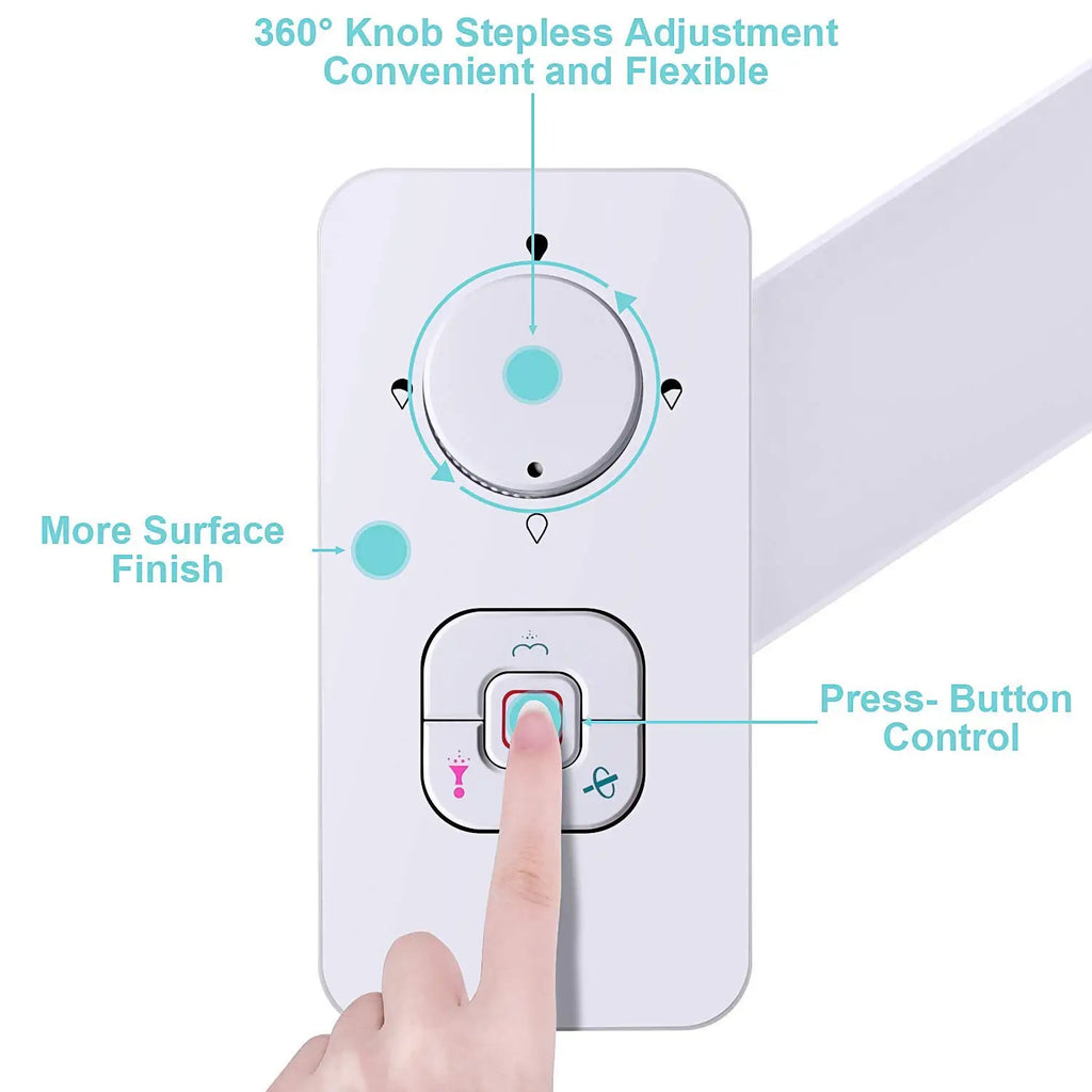Kit bidet pour WC sans électricité, double buse rétractable