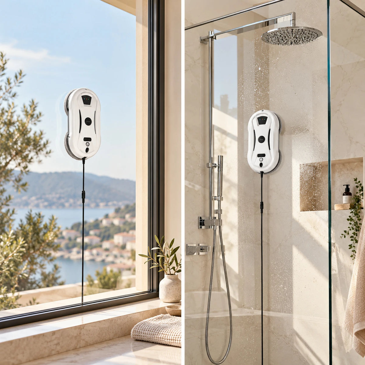 Robot lave-vitres avec télécommande, 5 600 Pa