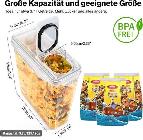 Boîtes de conservation hermétiques 3,7 L avec étiquettes