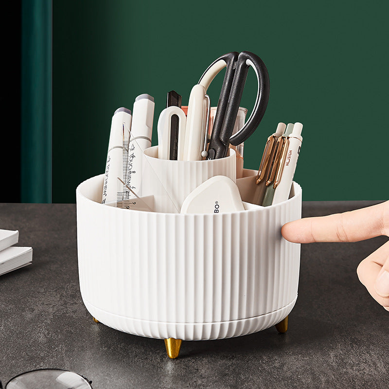 Pot rotatif cannelé pour pinceaux et stylos — vue 4